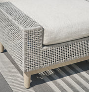 Seton Creek Outdoor Lounge Chair and Ottoman in Gray from Ashley - Lara Furniture