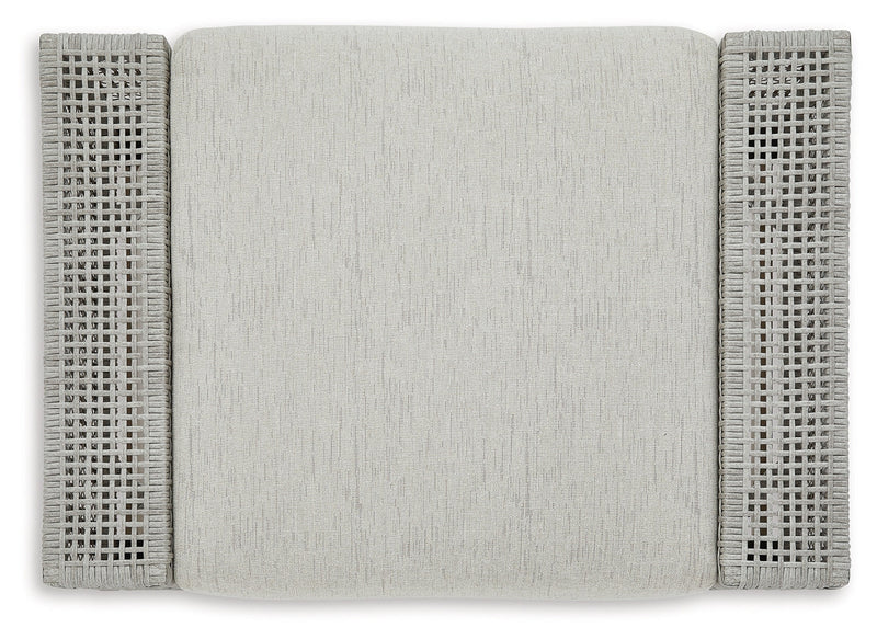 Seton Creek Outdoor Lounge Chair and Ottoman in Gray from Ashley - Lara Furniture