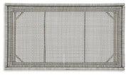 Seton Creek Outdoor Sofa and Loveseat with Coffee Table in Gray from Ashley - Lara Furniture