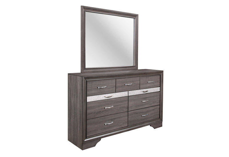 Seville Grey Mirror - SEVILLE-MALAMINE GREY-MR - Lara Furniture