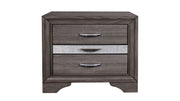 Seville Grey Nightstand - Lara FurnitureNightstand