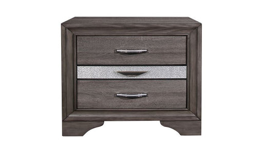 Seville Grey Nightstand - Lara FurnitureNightstand