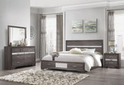 Seville Grey Nightstand - Lara FurnitureNightstand