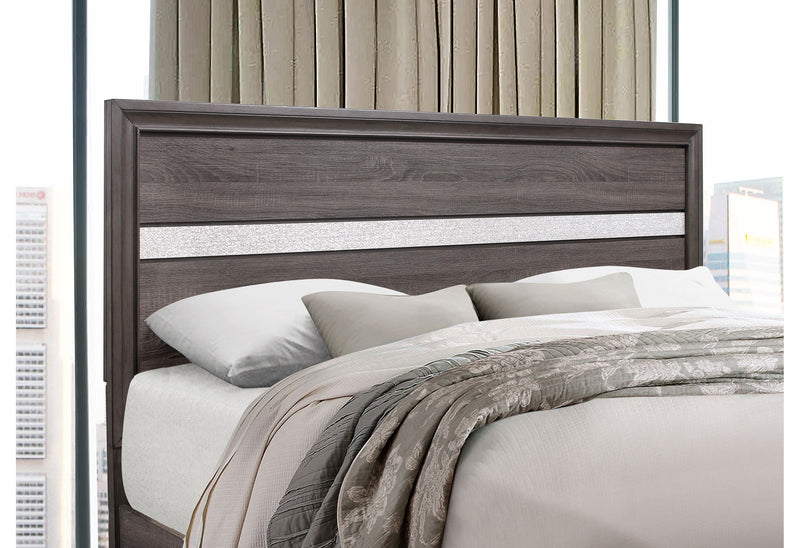 Seville Grey Queen Bed Group - Lara FurnitureBedroom Set