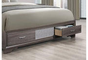 Seville Grey Queen Bed Group - Lara FurnitureBedroom Set