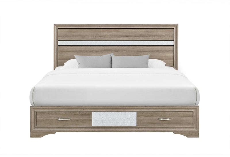 Seville Natural Queen Bed - SEVILLE-NAT-QB