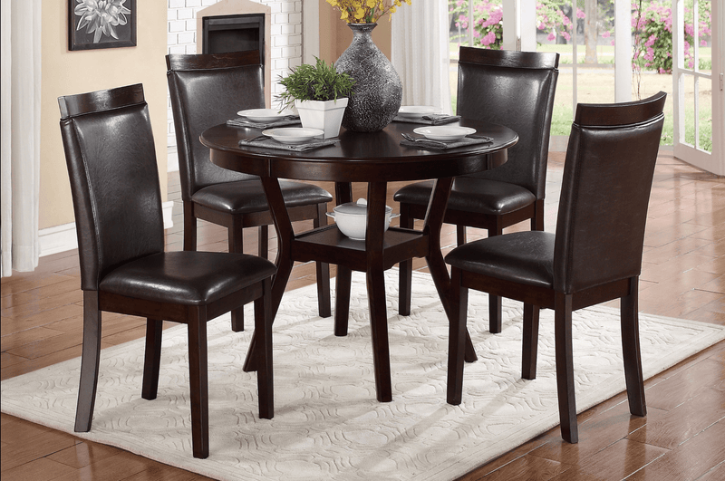 Shankmen Espresso 5 - Piece Dining Set - Lara FurnitureDining Room Set