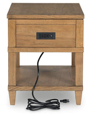 Sharlance Light Brown End Table - T655-3