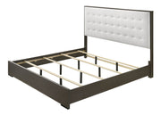 Sharpe Brown King Upholstered Panel Bed - Lara FurnitureKing Bed
