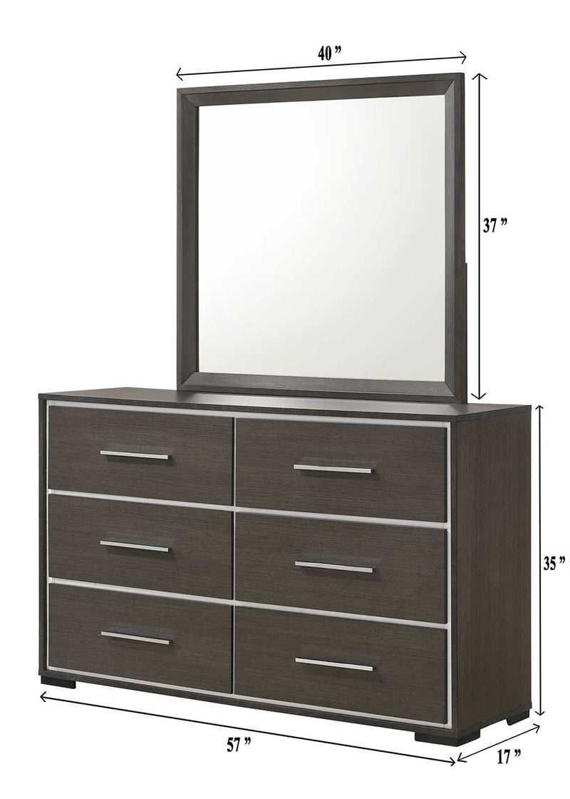Sharpe Brown Upholstered Panel Bedroom Set - Lara FurnitureBedroom Set