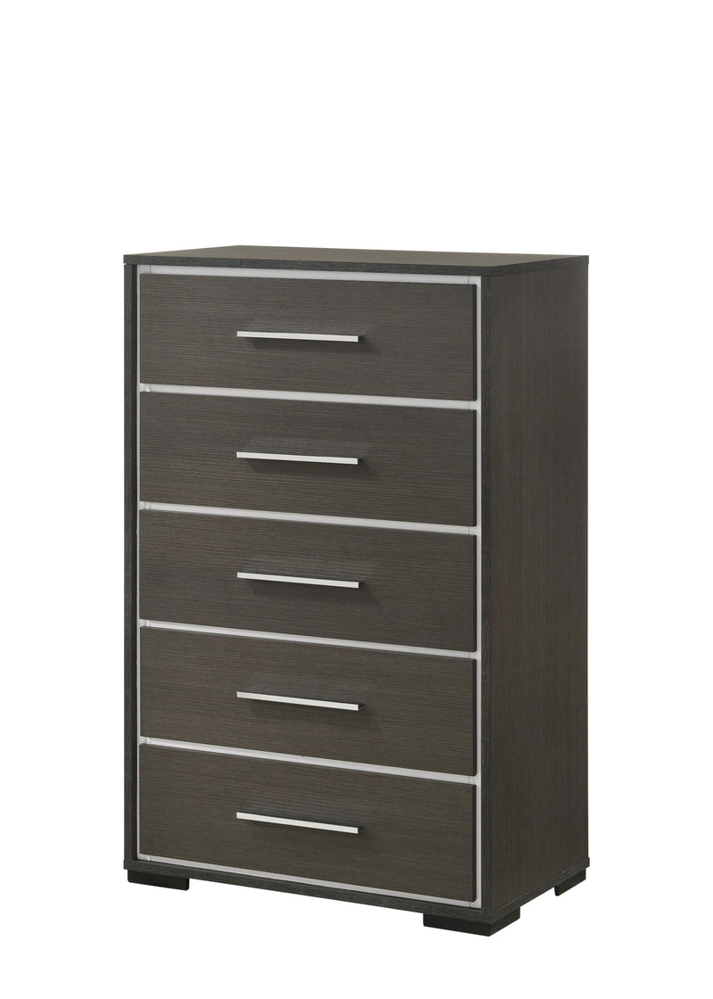 Sharpe Brown Upholstered Panel Bedroom Set - Lara FurnitureBedroom Set