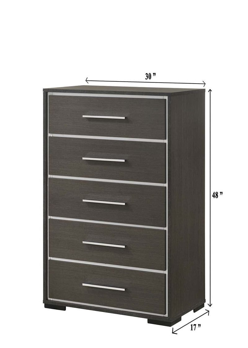 Sharpe Brown Upholstered Panel Bedroom Set - Lara FurnitureBedroom Set