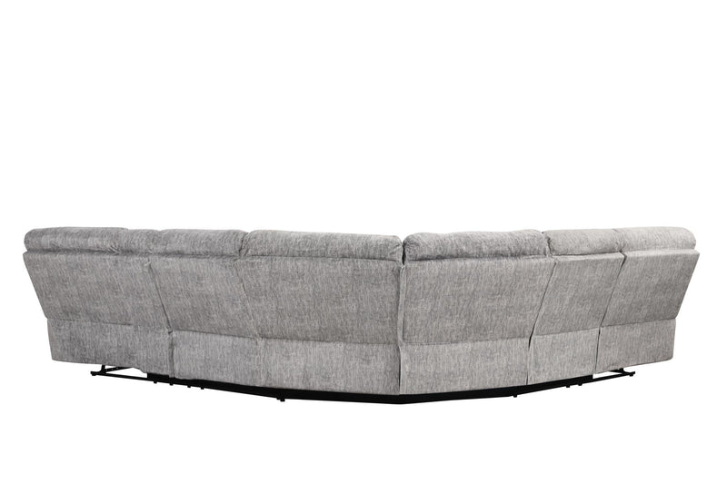 Shatha - Gray 3 PC Power Sectional with Storage Console - S462-Sectinal
