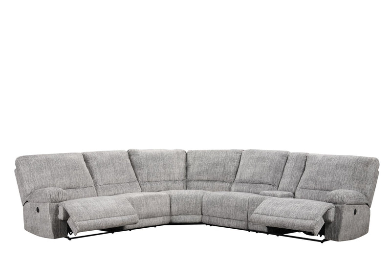 Shatha - Gray 3 PC Power Sectional with Storage Console - S462-Sectinal
