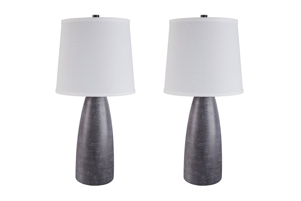 Shavontae Gray Table Lamp (Set of 2) - Gate FurnitureTable Lamp Pair