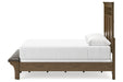 Shawbeck Dark Brown Queen Panel Bed - Gate FurnitureQueen Bed