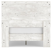 Shawburn Full Platform Bed with Dresser and Chest in White/Dark Charcoal Gray - PKG016226