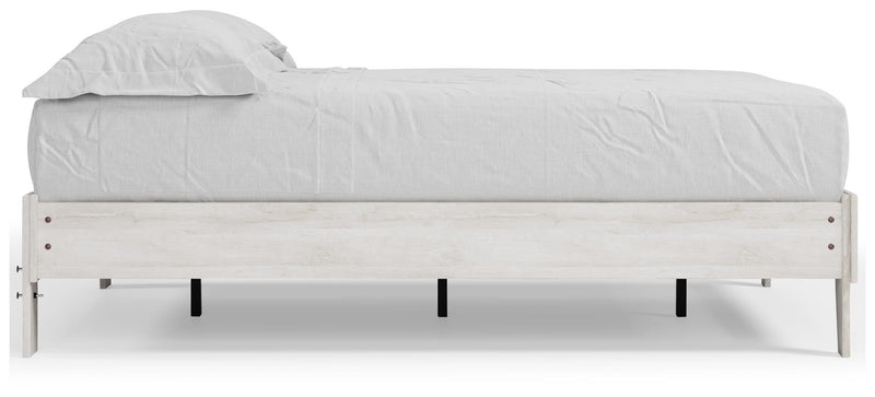 Shawburn Full Platform Bed with Dresser in Whitewash - PKG016208