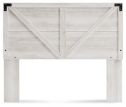 Shawburn Queen Panel Headboard with Dresser and 2 Nightstands in Whitewash - PKG016191
