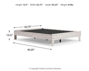 Shawburn Queen Platform Bed with Dresser and 2 Nightstands in Whitewash - PKG009325