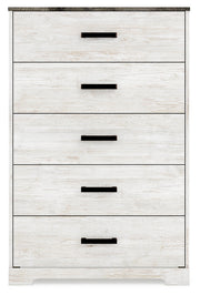 Shawburn Whitewash and Charcoal Gray Platform Bedroom Set from Ashley - Lara Furniture