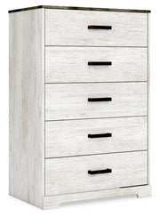 Shawburn Whitewash and Charcoal Gray Platform Bedroom Set from Ashley - Lara Furniture