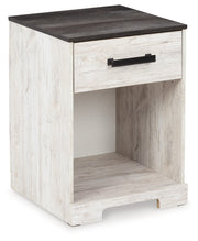 Shawburn Whitewash and Charcoal Gray Platform Bedroom Set from Ashley - Lara Furniture