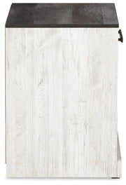 Shawburn Whitewash and Charcoal Gray Platform Bedroom Set from Ashley - Lara Furniture