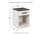Shawburn Whitewash and Charcoal Gray Platform Bedroom Set from Ashley - Lara Furniture
