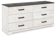 Shawburn Whitewash and Charcoal Gray Platform Bedroom Set from Ashley - Lara Furniture