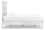 Shawburn White/Dark Charcoal Gray Full Crossbuck Panel Platform Bed - Gate FurnitureFull Bed