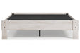 Shawburn Whitewash Queen Platform Bed - Gate FurnitureQueen Bed