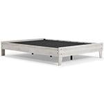 Shawburn Whitewash Queen Platform Bed - Lara FurnitureQueen Bed