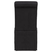 Shawna Upholstered Skirted Side Chair Black (Set of 2) - 193912BLK