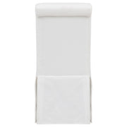 Shawna Upholstered Skirted Side Chair White (Set of 2) - 193912WHT