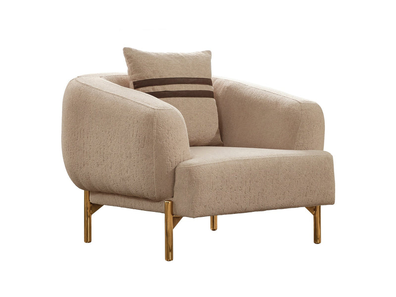Shelby 3-pieces (Sofa & 2 Chair) Livingroom Set Beige in Beige - 101-SHE-ORK-311