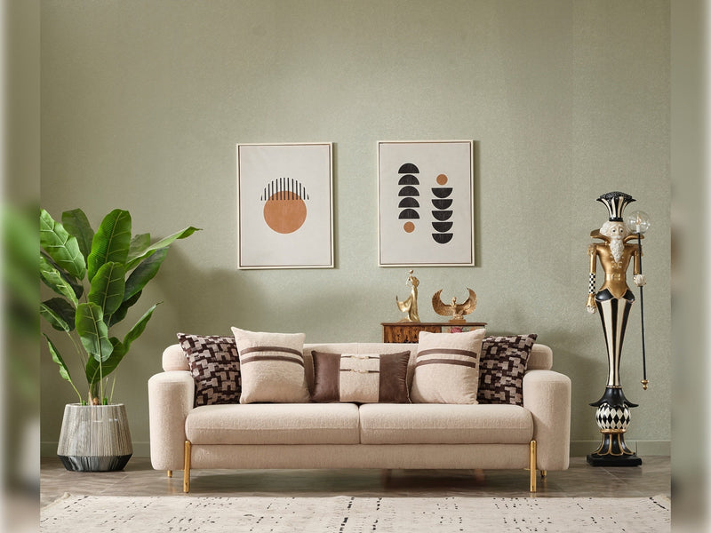 Shelby 3-pieces (Sofa & 2 Chair) Livingroom Set Beige in Beige - 101-SHE-ORK-311