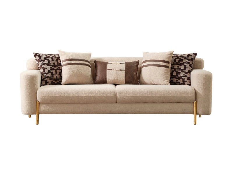 Shelby 3-pieces (Sofa & 2 Chair) Livingroom Set Beige in Beige - 101-SHE-ORK-311