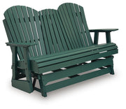 Shell Beach Green Outdoor Loveseat Glider - PCP115-835
