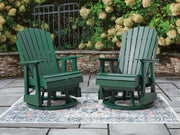 Shell Beach Green Outdoor Swivel Glider Chair - PCP115-820