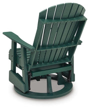 Shell Beach Green Outdoor Swivel Glider Chair - PCP115-820