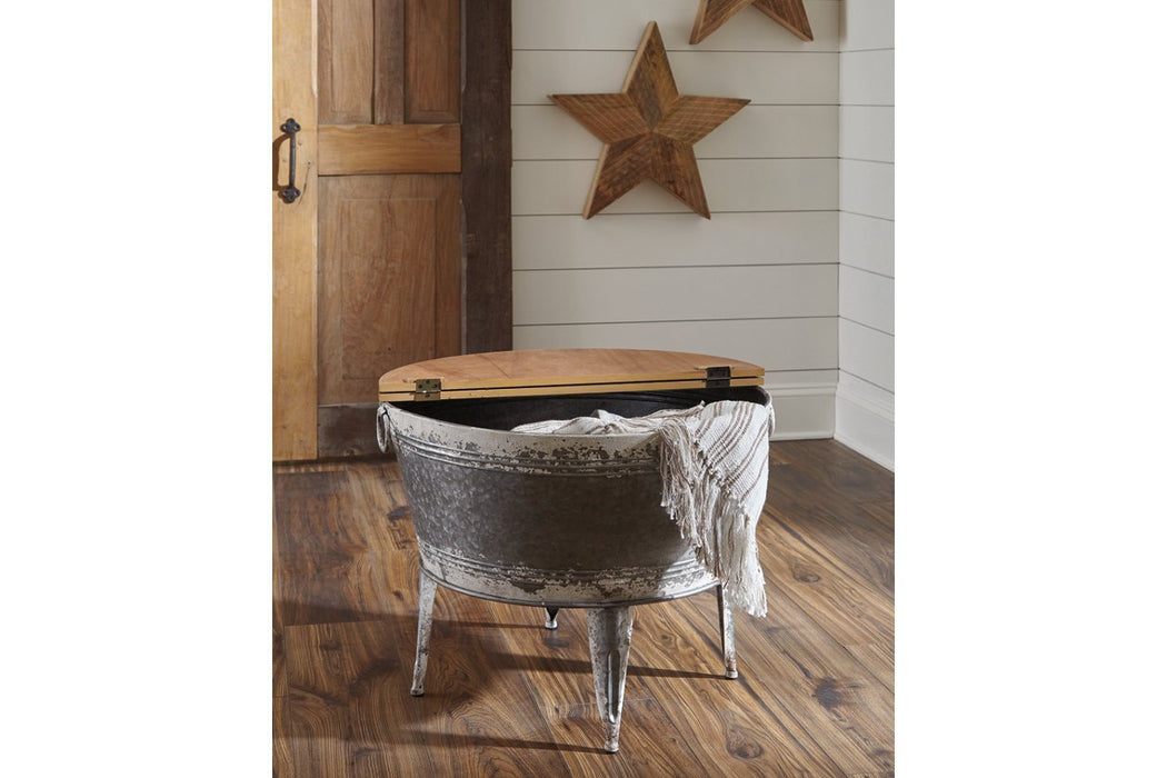 Shellmond Two - tone Coffee Table With Storage - Gate FurnitureTable