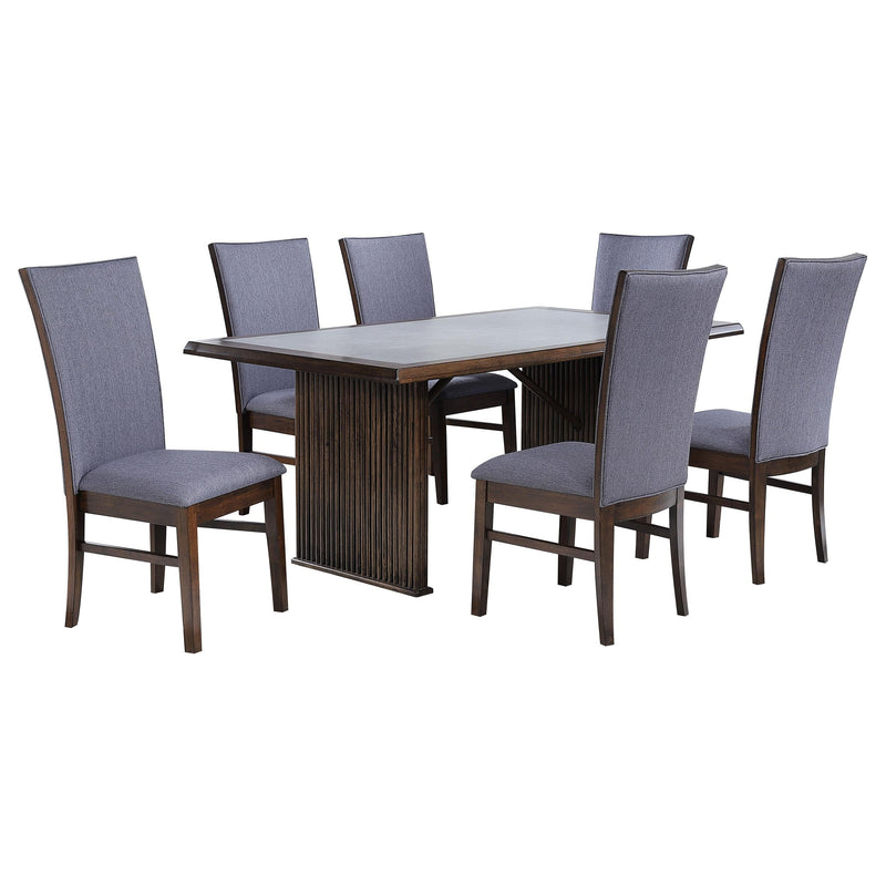 Sherwood 7-piece Rectangular Dining Table Set Brown - 193591-S7