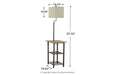 Shianne Black Floor Lamp - Gate FurnitureFloor Lamps