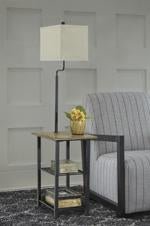 Shianne Black Floor Lamp - Lara FurnitureFloor Lamps