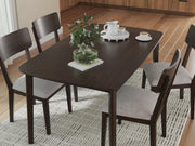 Shorbyn Merlot Dining Table and 4 Chairs (Set of 5) - PCD607-225