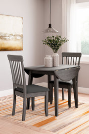 Shullden Gray Dining Table and 2 Chairs - Lara FurnitureDining Room Set