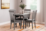 Shullden Gray Dining Table and 4 Chairs - Lara FurnitureDining Room Set
