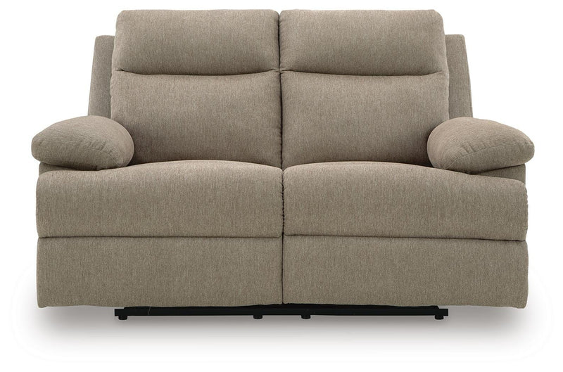 Side-Swipe Mocha Reclining Loveseat - PC9140586