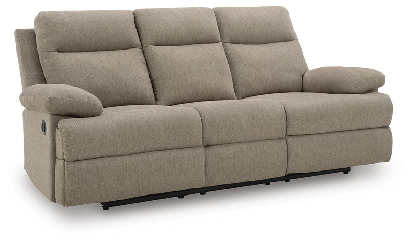 Side-Swipe Mocha Reclining Sofa with Drop Down Table - PC9140589
